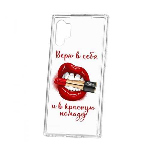 Чехол Kruche Samsung Galaxy Note 10+ Print Red lipstick