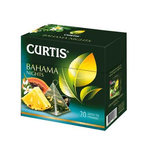 Чай Curtis Bahama Nights зеленый с добавками 20 пирамидок