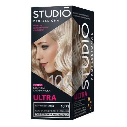 Комплект ULTRA для окрашивания волос STUDIO PROFESSIONAL 10.71 жемчужный блонд 2*50+15 мл