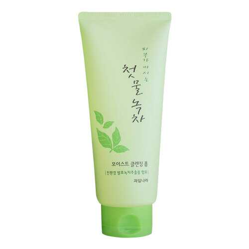 Пенка для умывания Welcos Green Tea Moist Cleansing 180 г