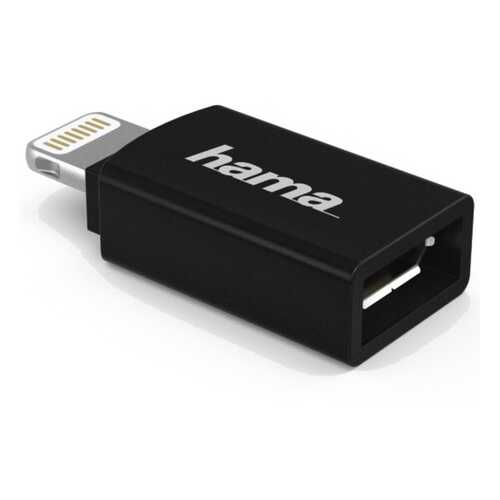 Hama H-178400 micro USB (f)-Lightning черный (00178400)