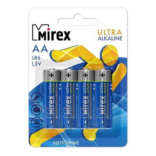 Батарейка щелочная Mirex LR6/AA 1,5V 4 шт
