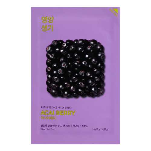 Маска для лица Holika Holika Pure essence Mask Sheet Acai Berry 20 мл