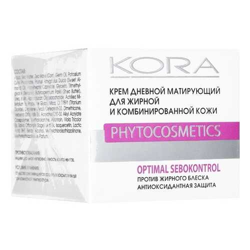 Дневной крем матирующий КОРА Для комбинированной и жирной кожи, 50 мл