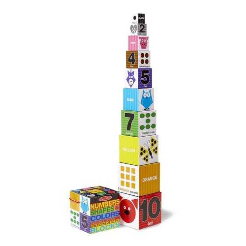 Кубики Melissa&Doug Первые навыки Цифры.формы и цвета,блоки (9042)