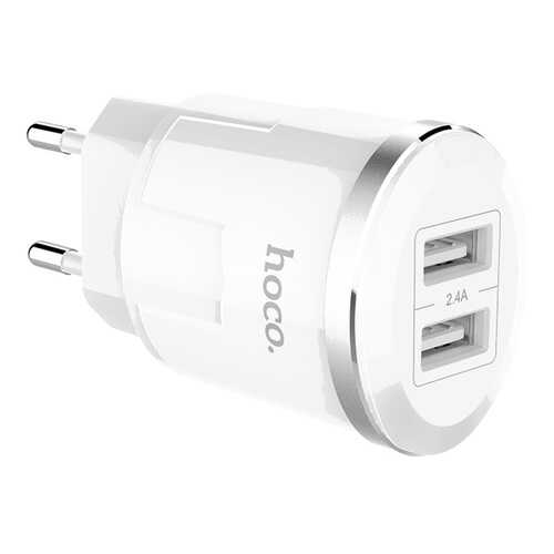 Сетевое зарядное устройство Hoco C38A Thunder Power 2 USB 2,4A White
