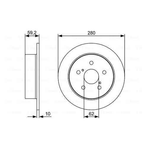 Тормозной диск Bosch 0986479520