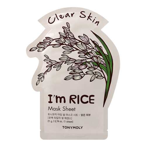 Маска для лица Tony Moly I'm Real Rice Mask Sheet 21 мл