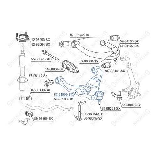 Рычаг подвески Stellox 57-98099-SX