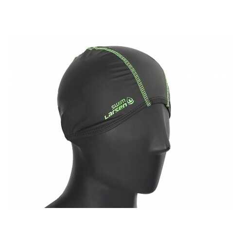 Шапочка для плавания Larsen 3059 black/lime