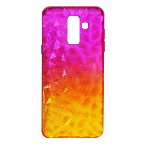 Чехол Crystal Krutoff для Samsung Galaxy A6+ (SM-A605) Yellow/Pink