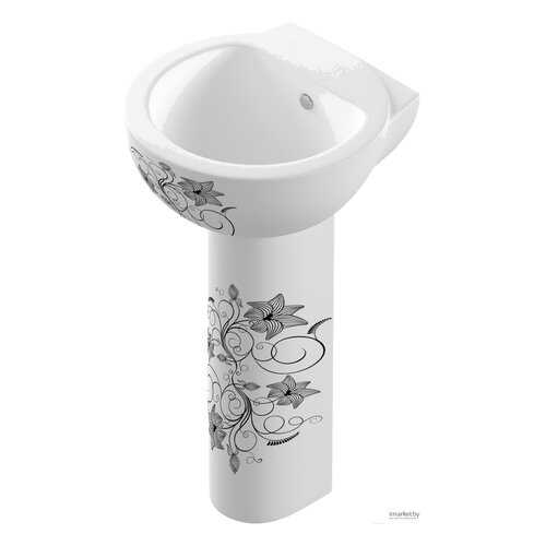 Умывальник Sanita Luxe Арт Люкс Флора , белый (SL400401)
