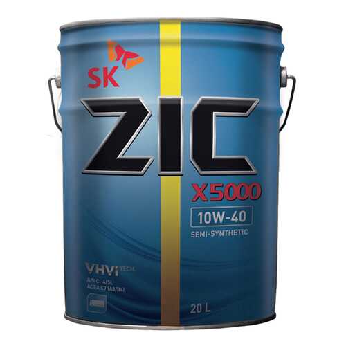 Моторное масло Zic X5000 10W-40 20л