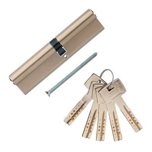 Европрофильный цилиндр ABUS M12R410 ключ/ключ 60-70 (130 мм) NI (5 key)