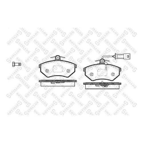 Комплект тормозных дисковых колодок Stellox 145 042-SX