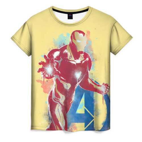 Футболка женская ВсеМайки Iron Man разноцветная 4XL