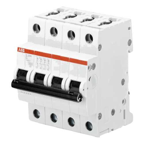 Выключатель автоматический модульный ABB S204, 4п, С, 25 А, 6 кА