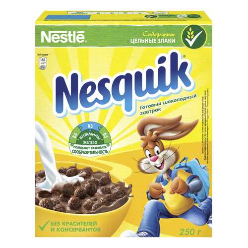 Шоколадный завтрак Nesquik готовый 250 г