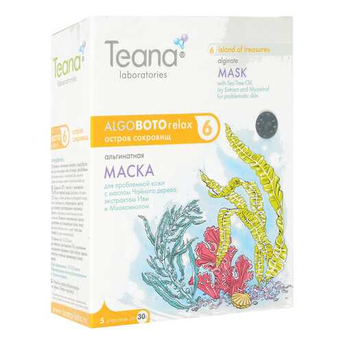 Маска для лица Teana AlgoBotoRelax Очищающая 30x5 г