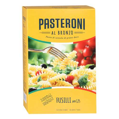 Макароны Pasteroni fuzili №125 спиральки 450 г