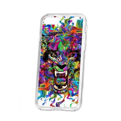 Чехол Kruche Apple iPhone 7 Print Colored beast