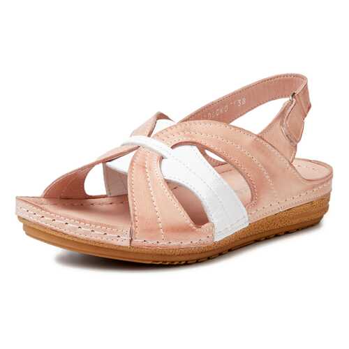 Босоножки женские Alessio Nesca Comfort 019060K0 розовые/белые 37 RU