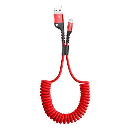 Кабель Baseus Fish-eye Spring Type-C 1m Red