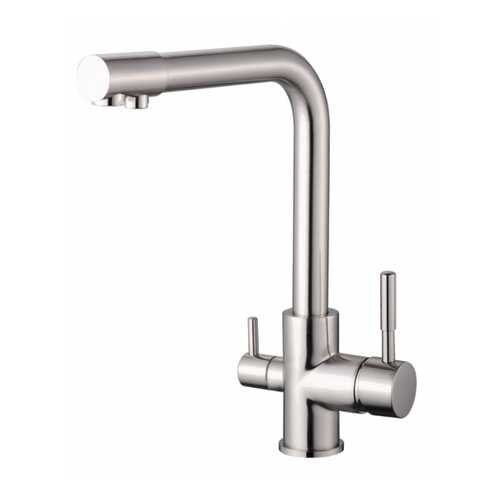 5054 VIKO кухня боковой под фильтр (латунь) Ф35 с гайкой Silver