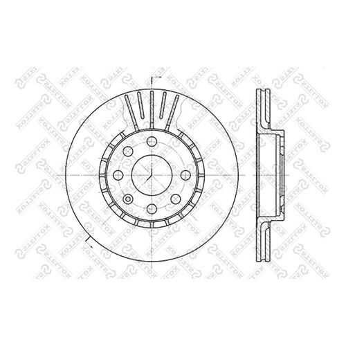 Тормозной диск Stellox 6020-3617V-SX