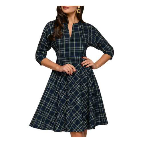 Платье женское D&M by 1001DRESS 0112001-01811DB синее XS