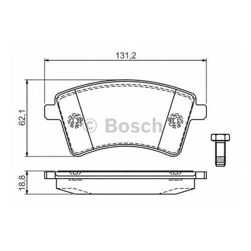 Комплект тормозных колодок Bosch 0986494332