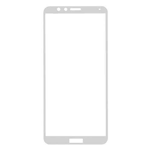 Защитное стекло на весь экран полноклеевое для Huawei Honor 7X белое