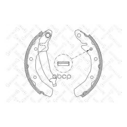 Комплект тормозных колодок Stellox 097100SX