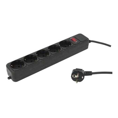 Сетевой фильтр PC PET AP01006-1,8-B, 5 розеток, 1,8 м, Black