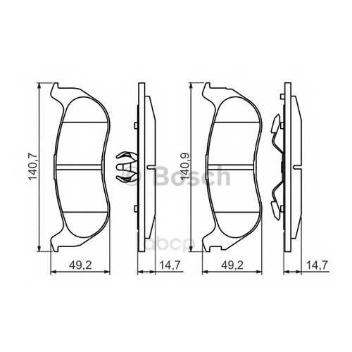 Тормозные колодки дисковые Bosch 0986494419