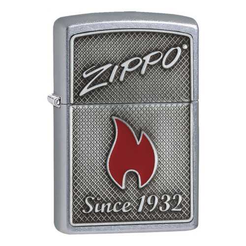 Зажигалка Zippo Flame Since 1932 Emblem Street Chrome