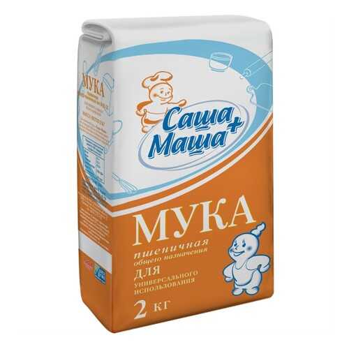 Мука пшеничная Саша+Маша 2 кг