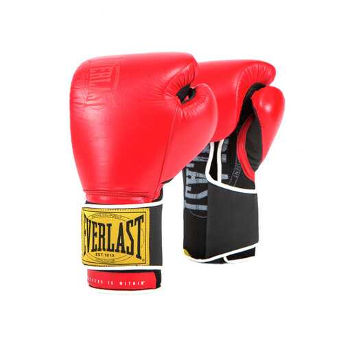 Боксерские перчатки тренировочные Everlast 1910 Classic красные 16 унций