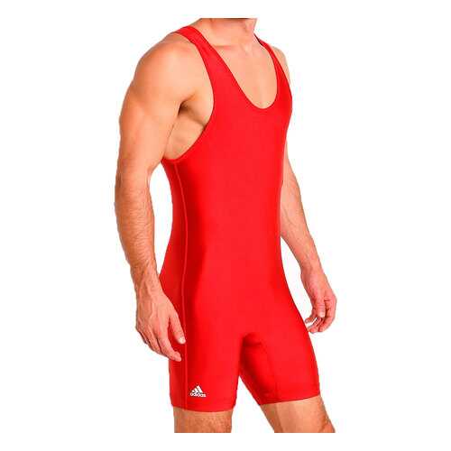 Трико борцовское Adidas Wrestling Solid Singlet красное XS