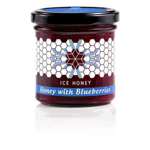 Мед Ice honey с черникой (Honey with Blueberries) 200 г