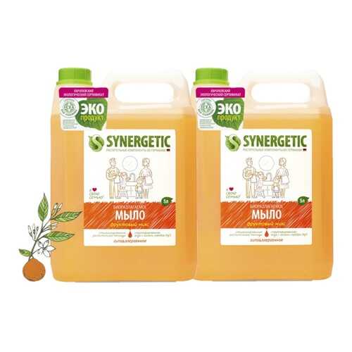 Набор Synergetic Мыло жидкое Фруктовый микс 2 шт 5 л