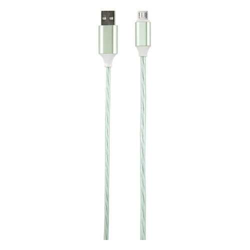 Кабель Red Line LED microUSB Green
