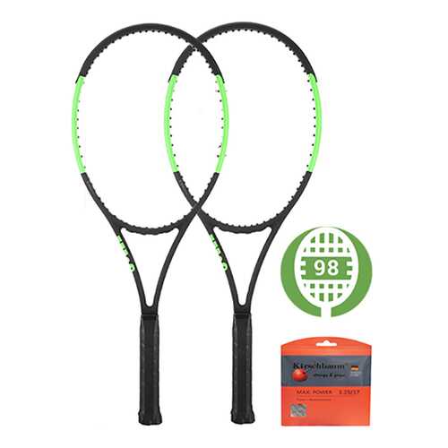 Ракетка для большого тенниса Wilson Blade 98S черная/зеленая