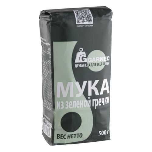 Мука из зеленой гречки Гарнец без глютена 500 г