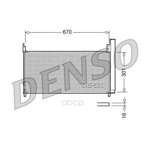 Радиатор охлаждения двигателя DENSO DCN50037