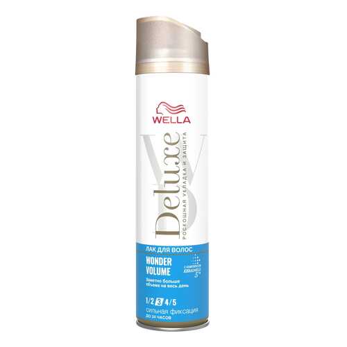 Лак для волос Wella Deluxe Wonder Volume сильная фиксация 250 мл