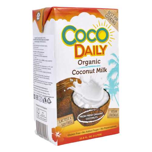 Молоко кокосовое Coco Daily органическое жирность 17-19% 1 л