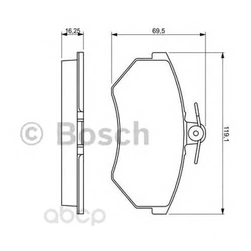 Тормозные колодки дисковые Bosch 0986460943