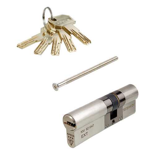 Цилиндровый механизм Apecs MP ключ/ключ 35-50 (85мм) Ni (5key)