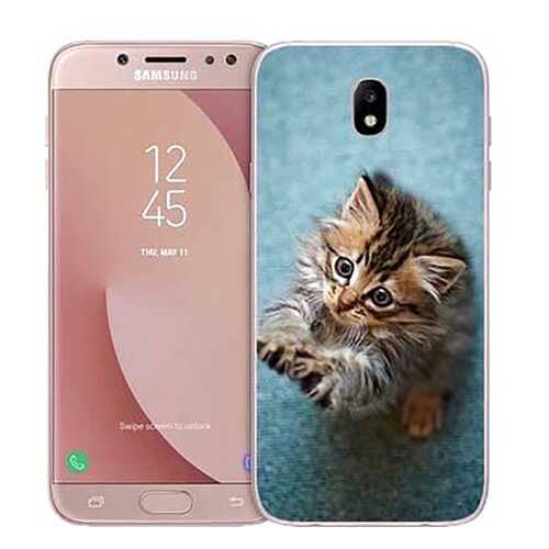 Чехол RE:PA для Samsung Galaxy J7 (2017) J730 с принтом Котёнок на голубом